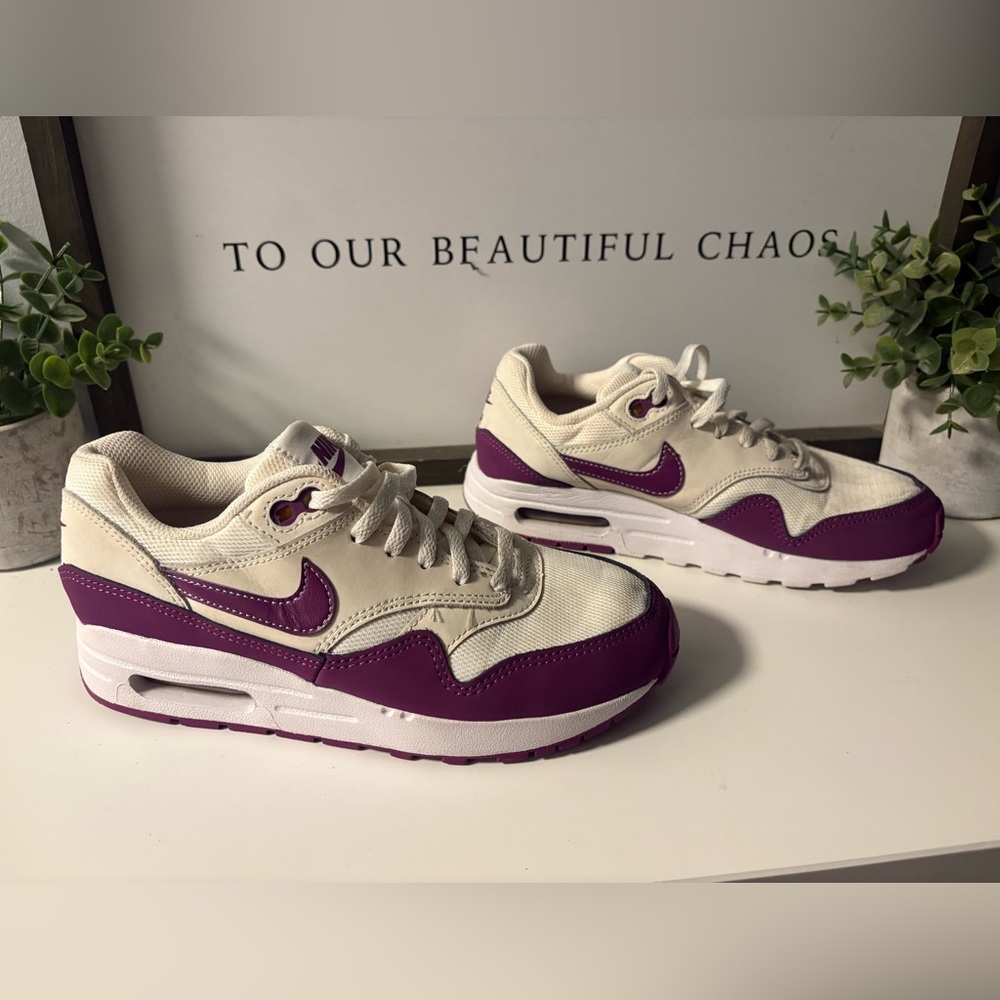 Nike Air Max 1 Summit White White Viotech 4Y